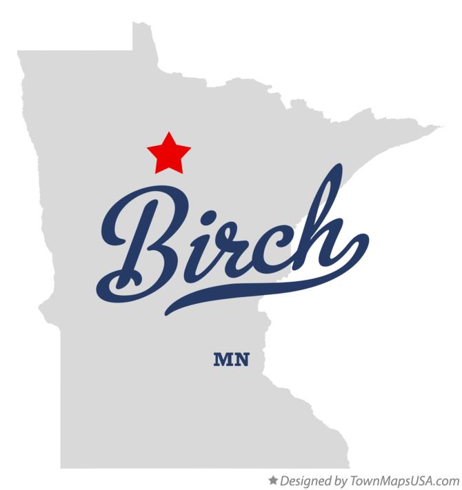 Map of Birch Minnesota MN