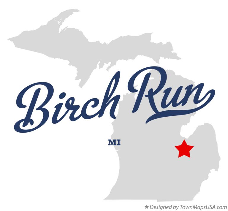 Map of Birch Run Michigan MI