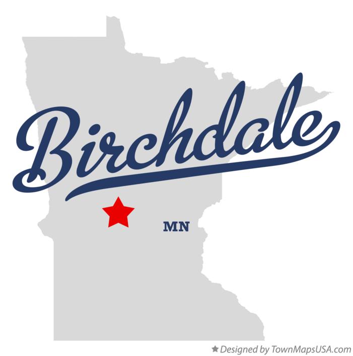 Map of Birchdale Minnesota MN