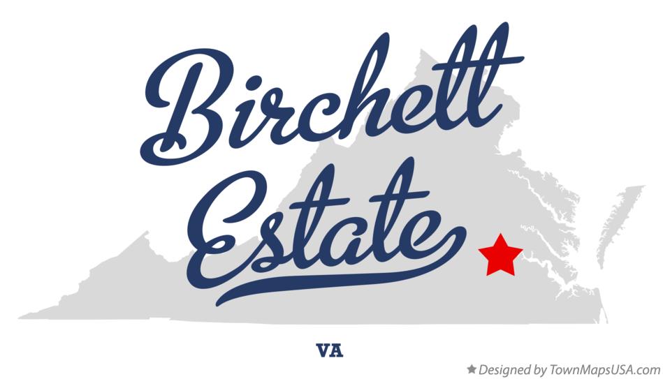 Map of Birchett Estate Virginia VA
