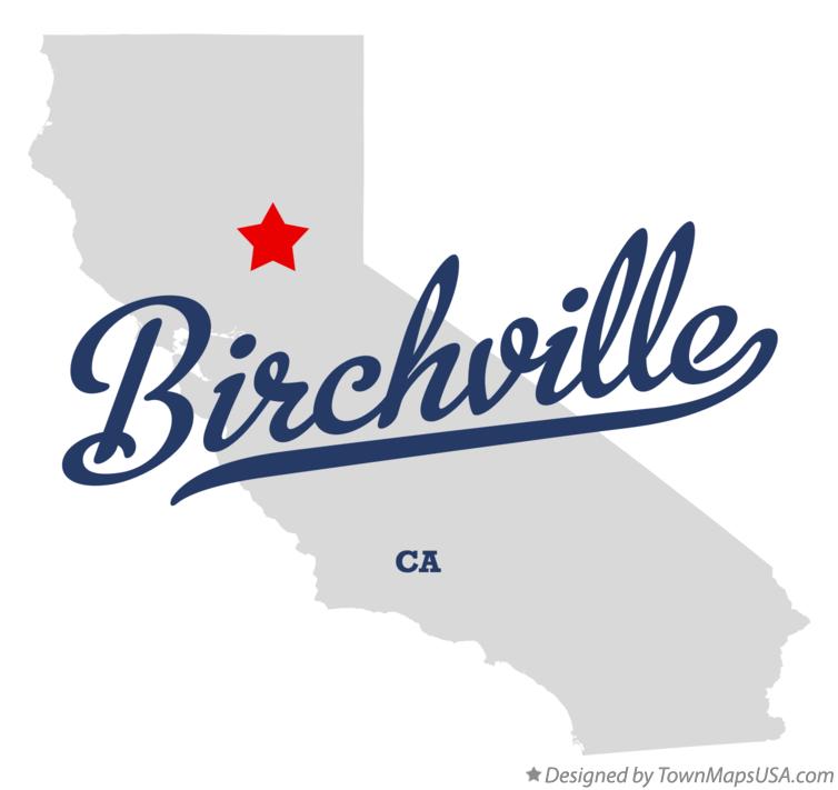 Map of Birchville California CA