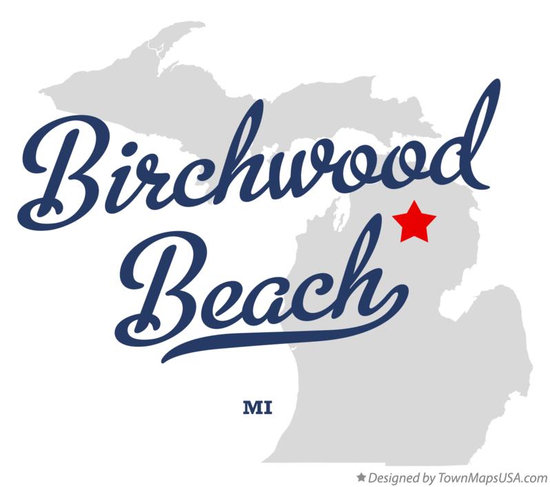 Map of Birchwood Beach Michigan MI