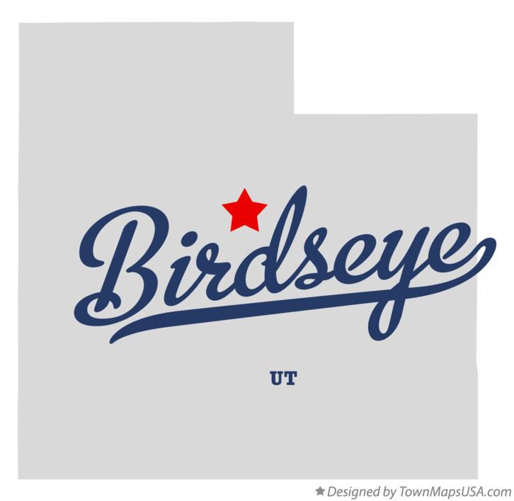 Map of Birdseye Utah UT
