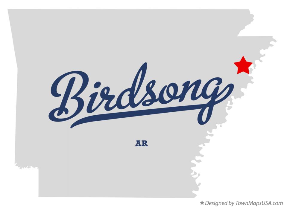 Map of Birdsong Arkansas AR