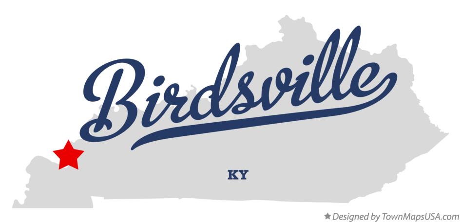 Map of Birdsville Kentucky KY