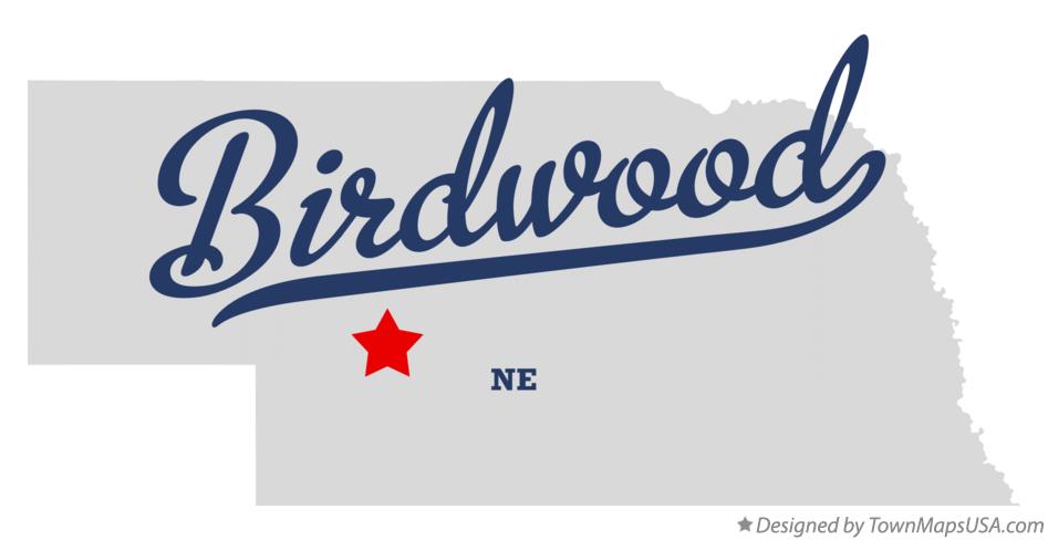 Map of Birdwood Nebraska NE