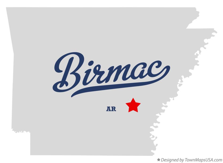 Map of Birmac Arkansas AR
