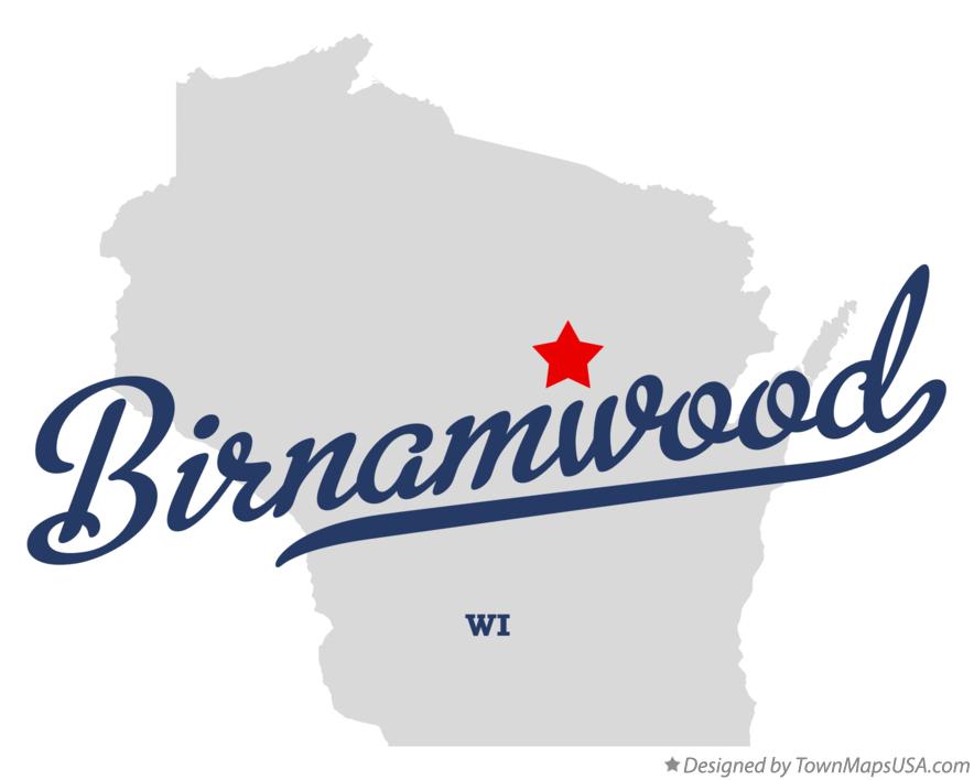Map of Birnamwood Wisconsin WI