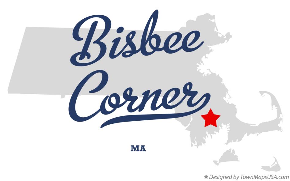 Map of Bisbee Corner Massachusetts MA