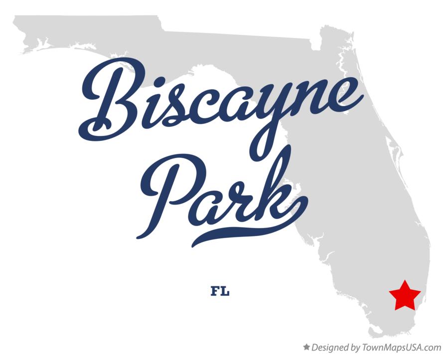 Map of Biscayne Park Florida FL
