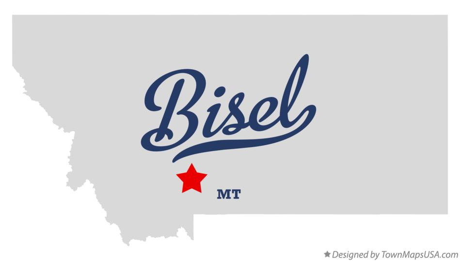Map of Bisel Montana MT