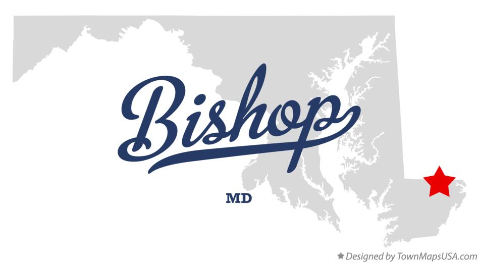 Map of Bishop Maryland MD