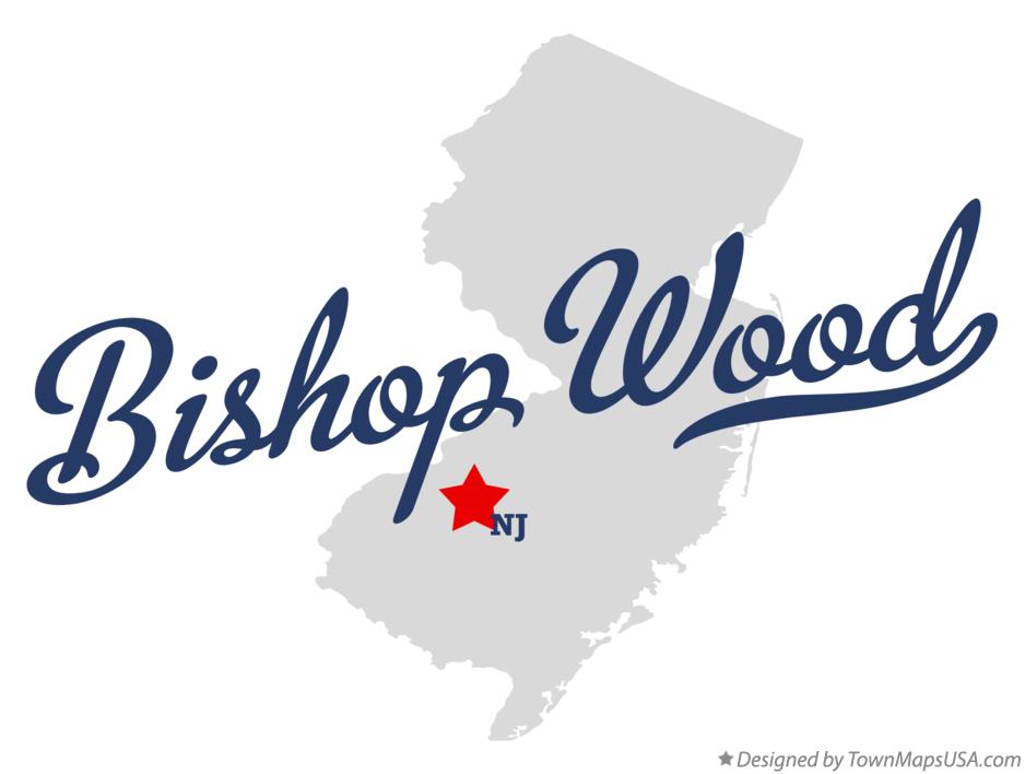 Map of Bishop Wood New Jersey NJ