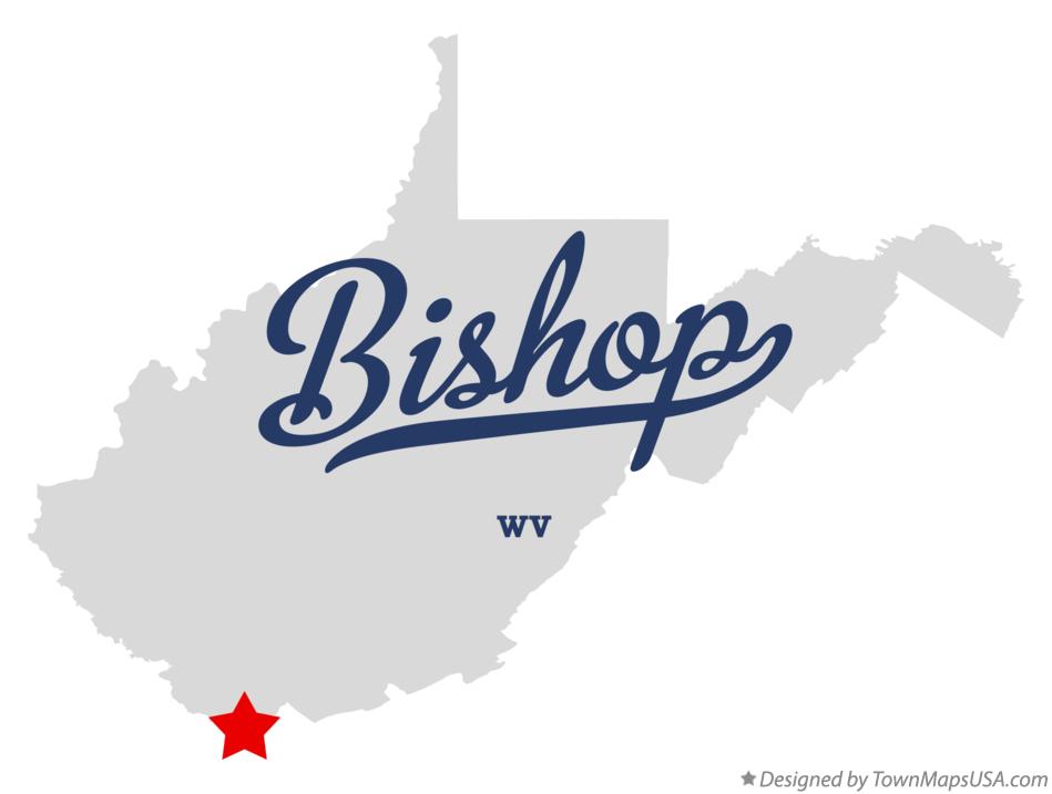 Map of Bishop West Virginia WV