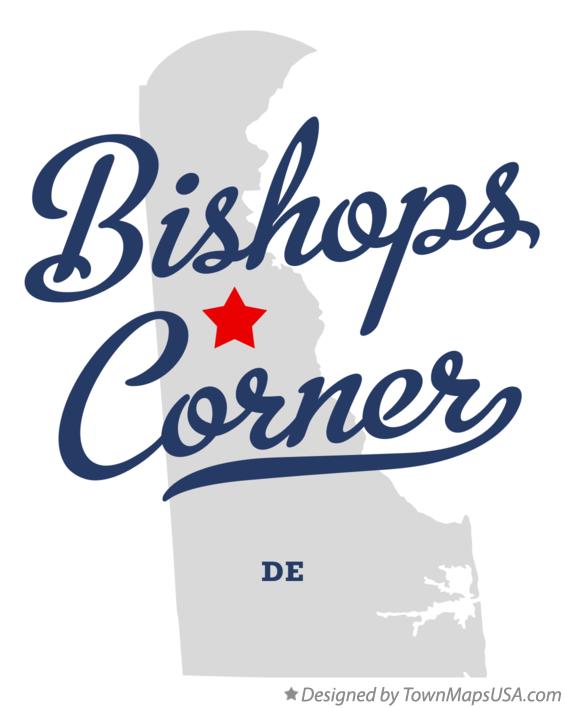 Map of Bishops Corner Delaware DE