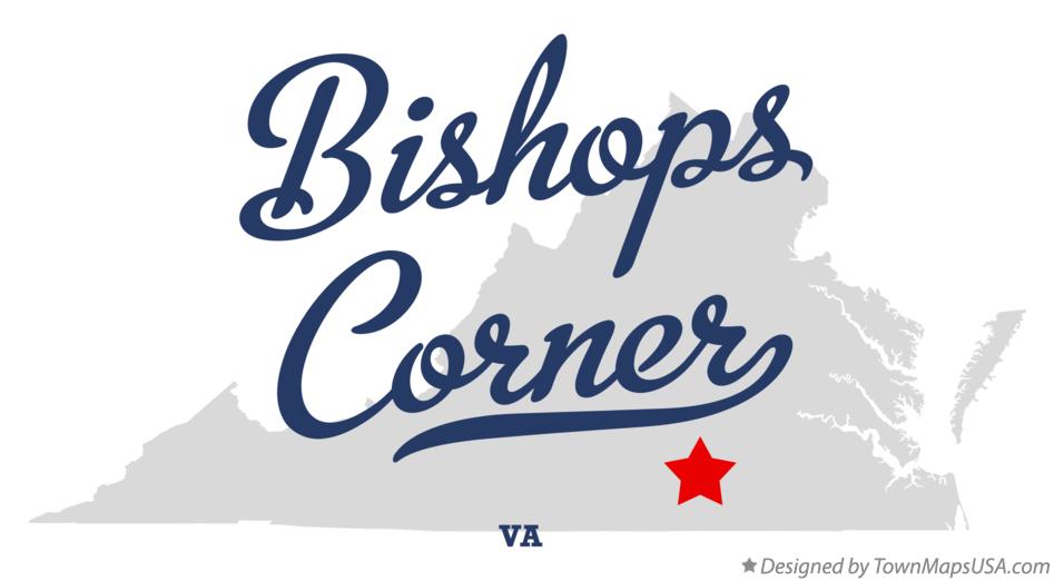 Map of Bishops Corner Virginia VA