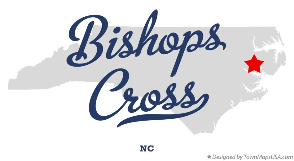 Map of Bishops Cross North Carolina NC