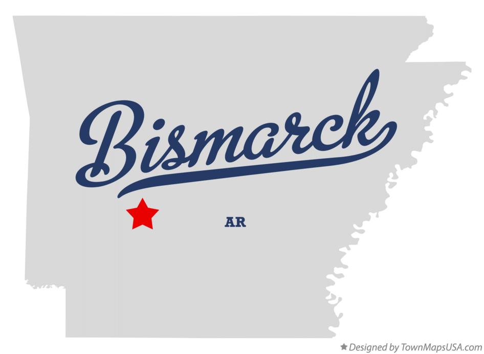 Map of Bismarck Arkansas AR