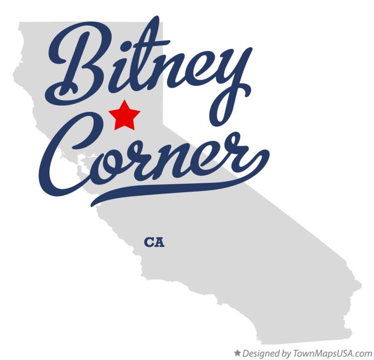 Map of Bitney Corner California CA