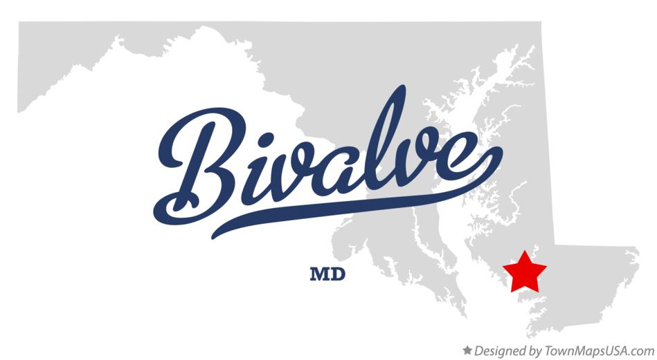 Map of Bivalve Maryland MD
