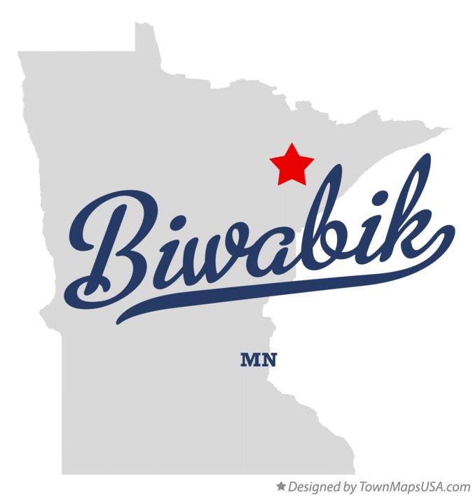 Map of Biwabik Minnesota MN