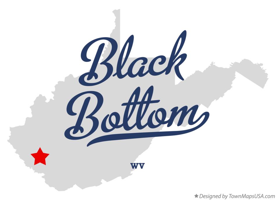 Map of Black Bottom West Virginia WV