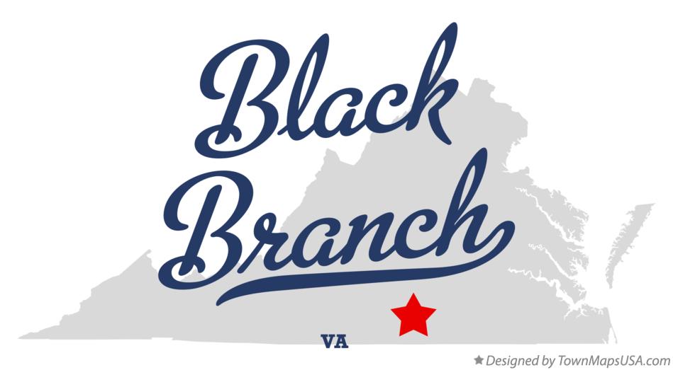 Map of Black Branch Virginia VA