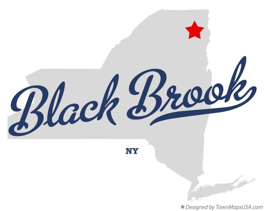Map of Black Brook New York NY