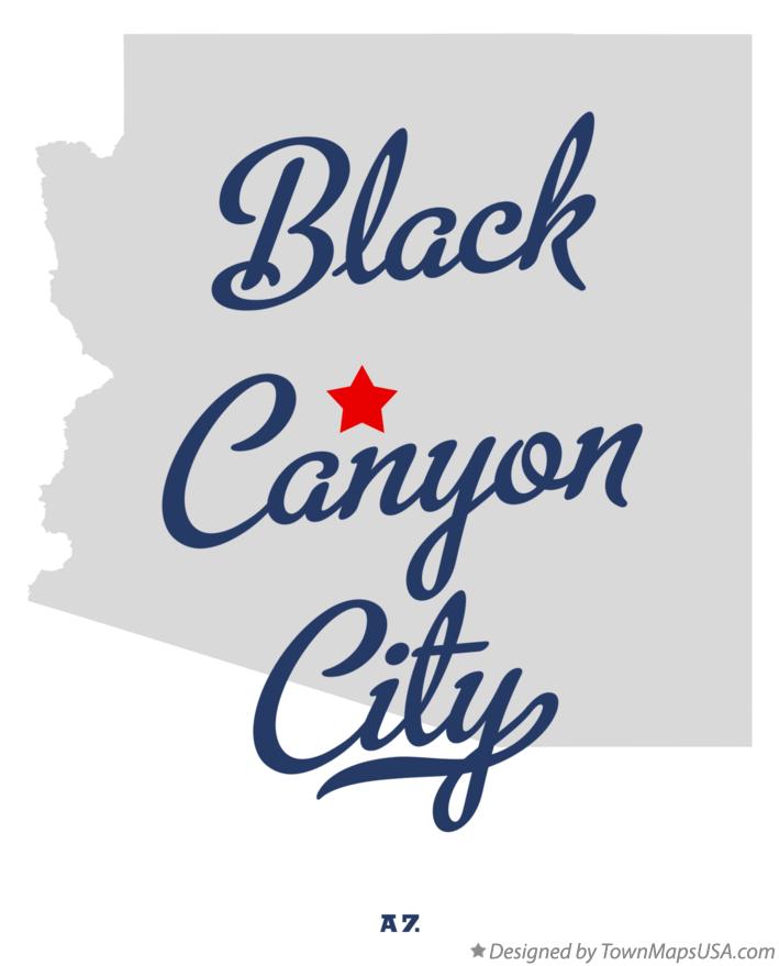 Map of Black Canyon City Arizona AZ