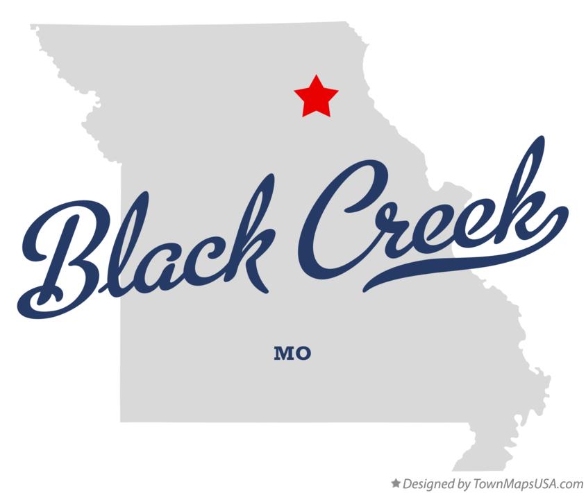Map of Black Creek Missouri MO