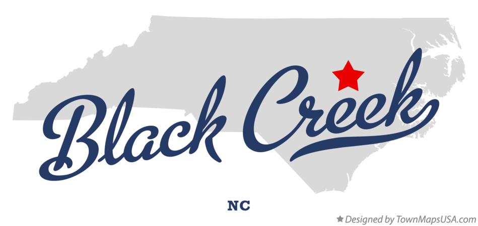 Map of Black Creek North Carolina NC
