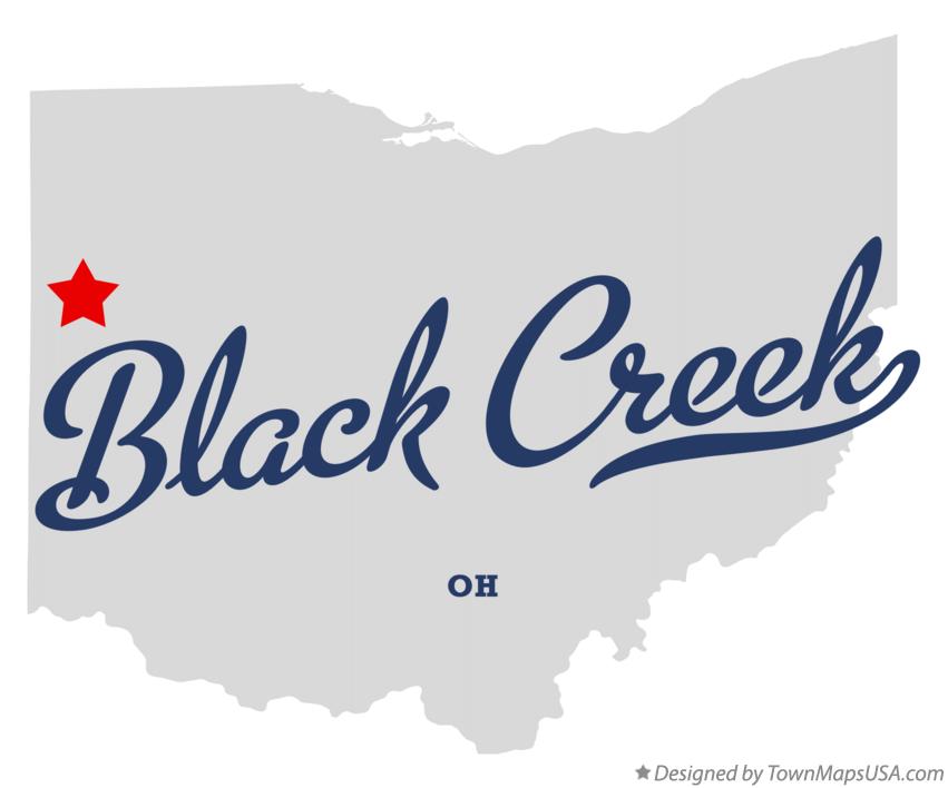 Map of Black Creek Ohio OH