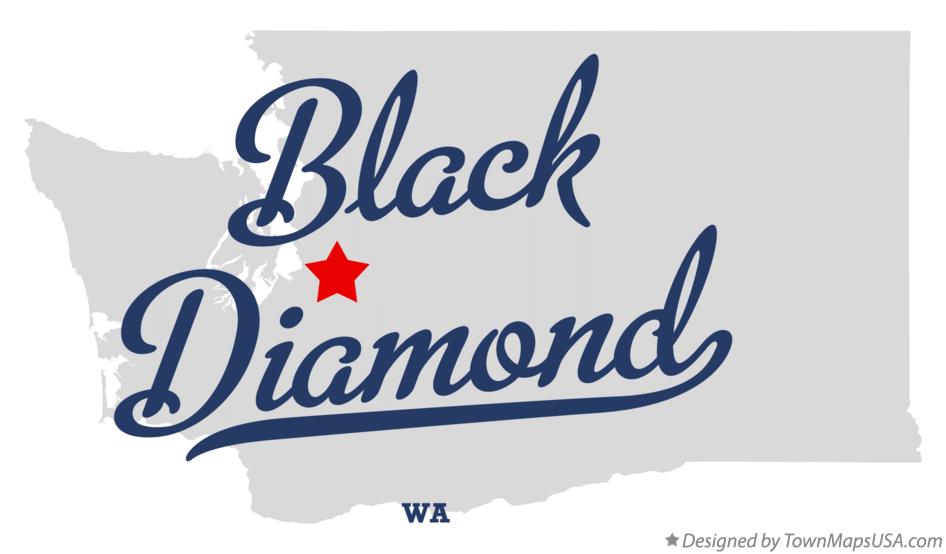 Map of Black Diamond Washington WA