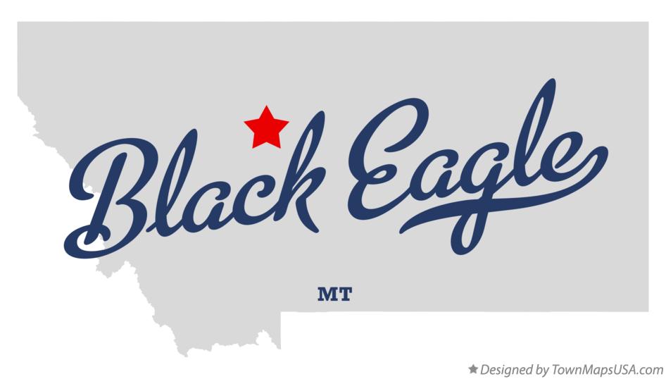 Map of Black Eagle Montana MT