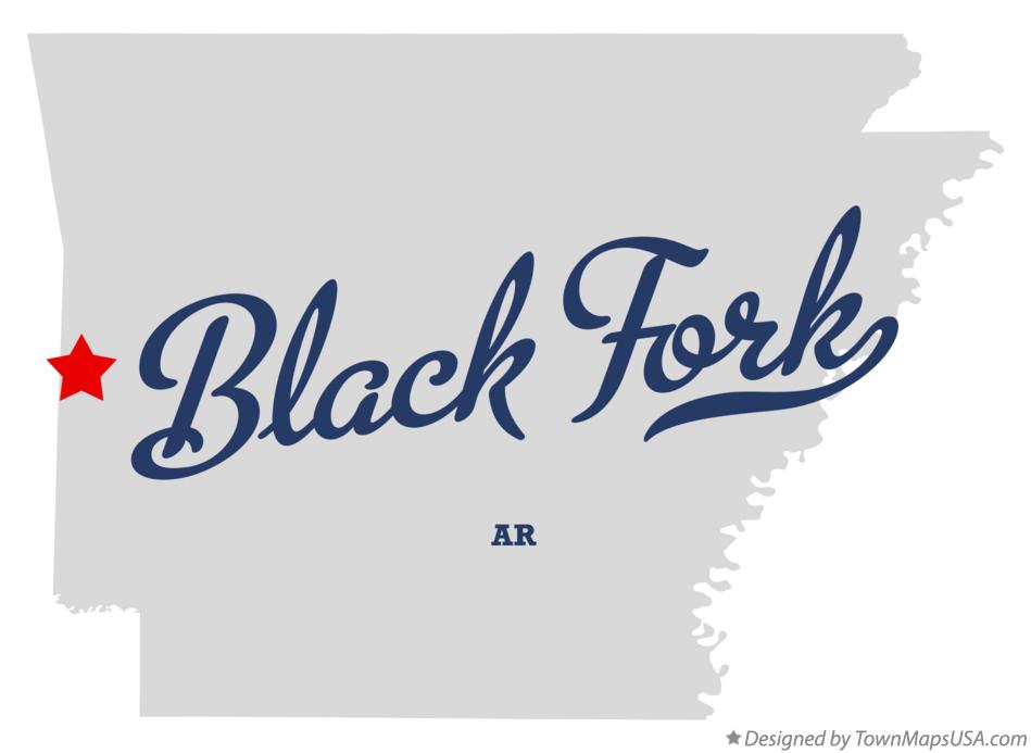 Map of Black Fork Arkansas AR