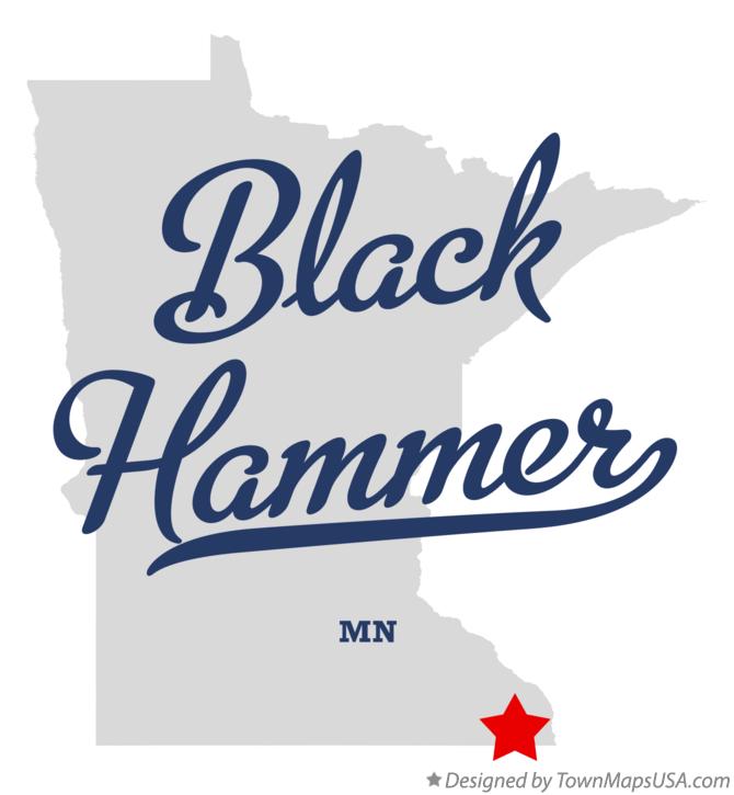 Map of Black Hammer Minnesota MN