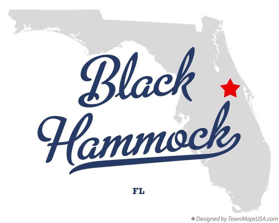 Map of Black Hammock Florida FL
