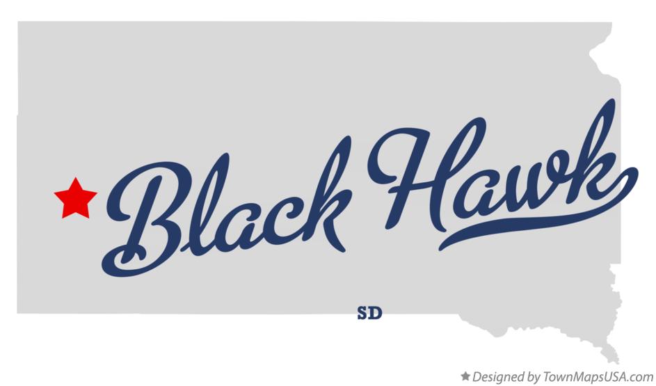Map of Black Hawk South Dakota SD