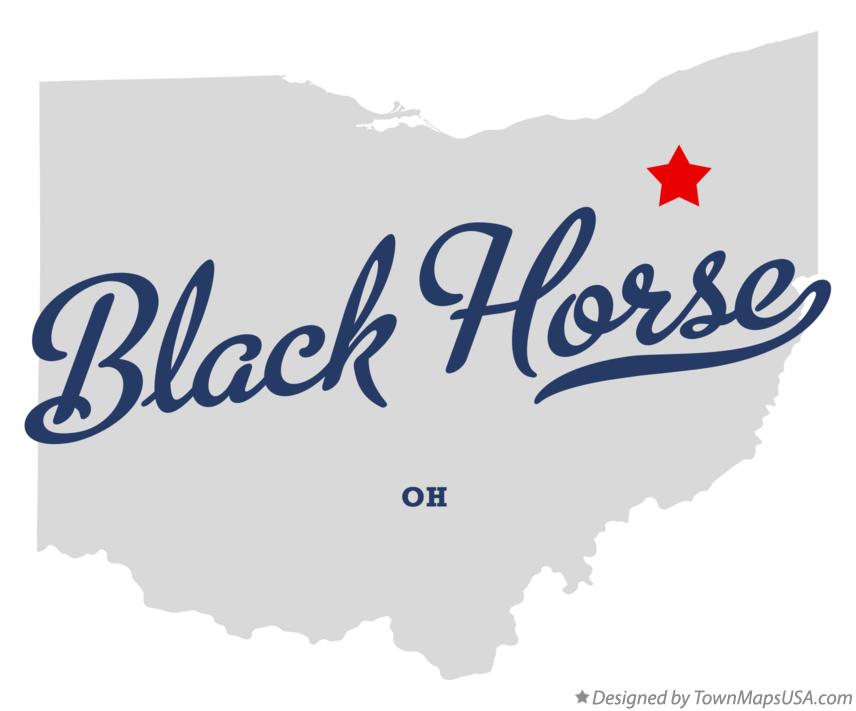 Map of Black Horse Ohio OH