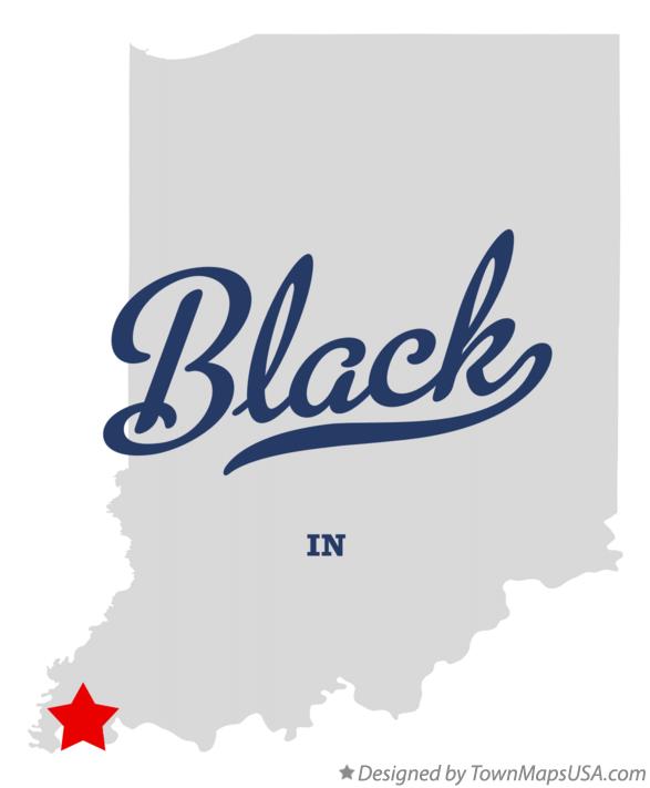 Map of Black Indiana IN