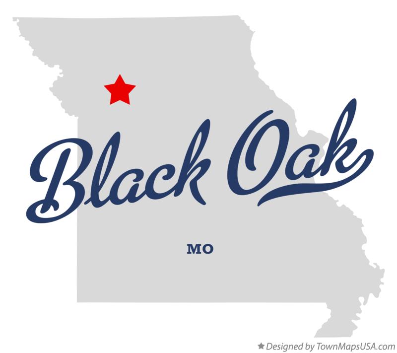 Map of Black Oak Missouri MO