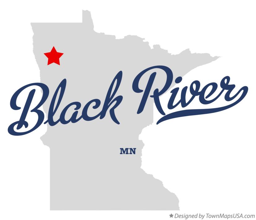 Map of Black River Minnesota MN