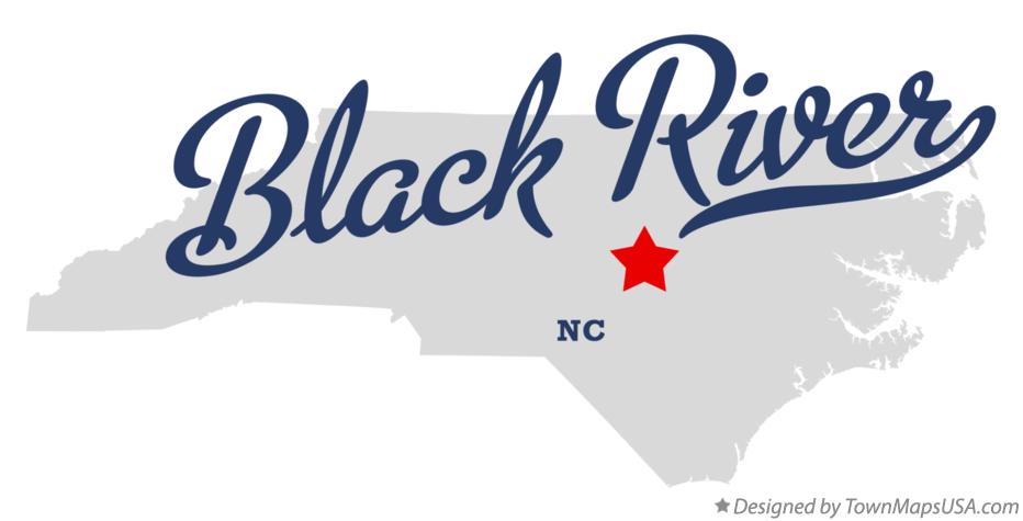 Map of Black River North Carolina NC