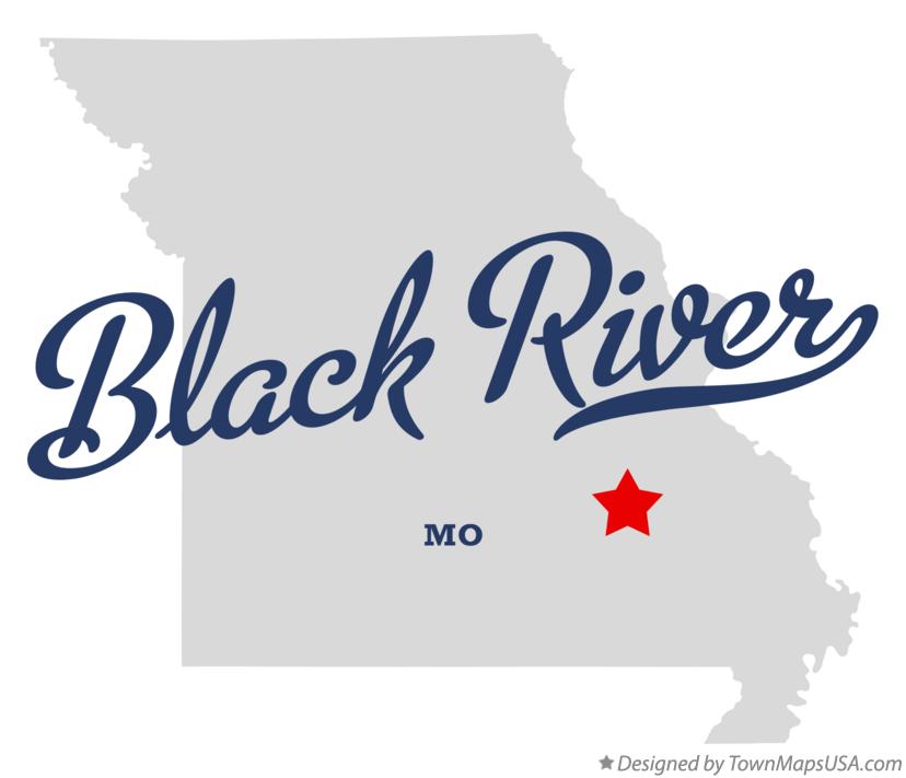 Map of Black River Missouri MO