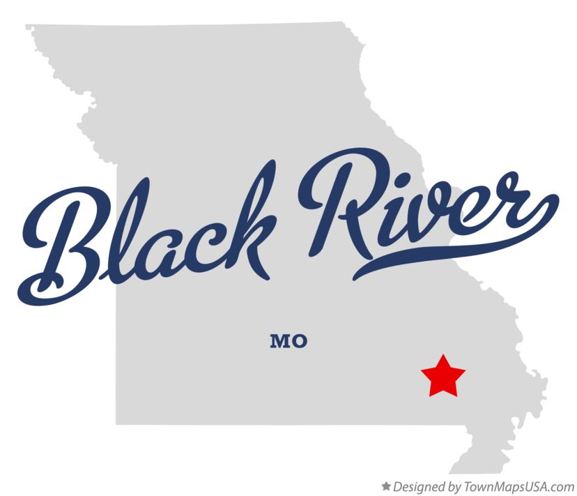 Map of Black River Missouri MO