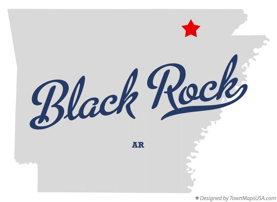 Map of Black Rock Arkansas AR