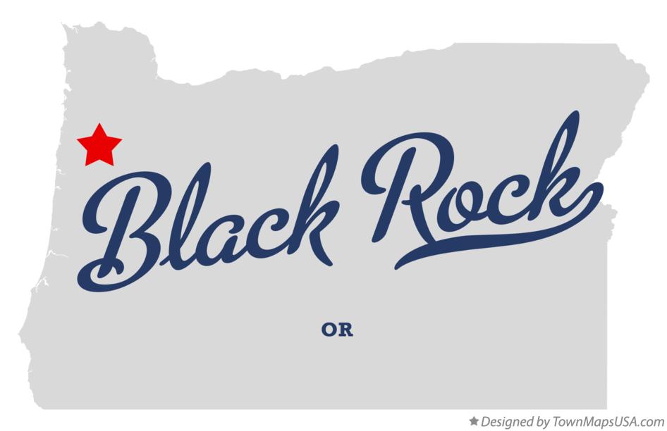 Map of Black Rock Oregon OR
