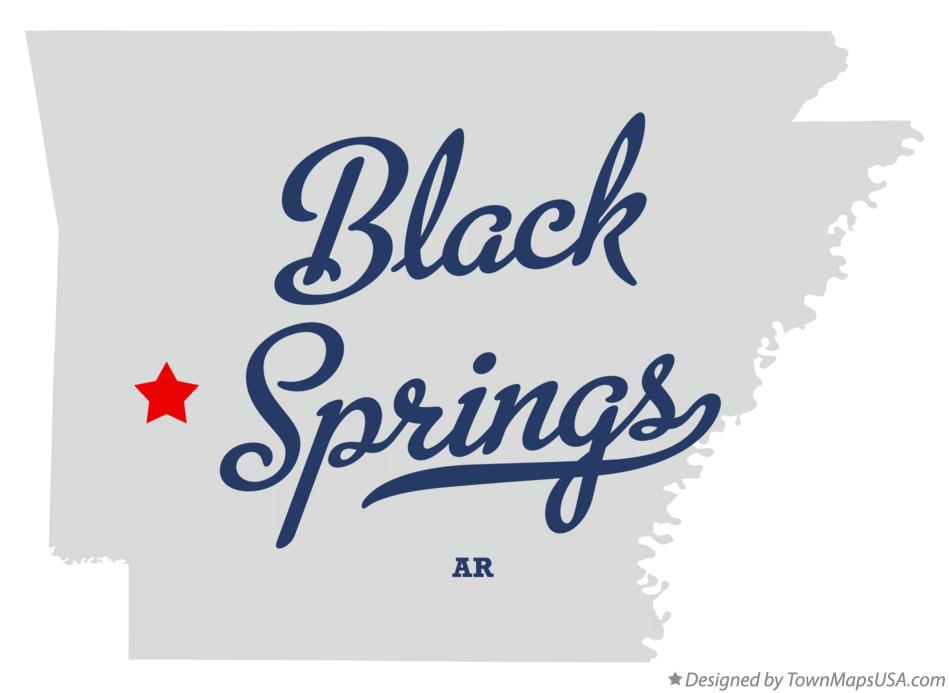 Map of Black Springs Arkansas AR