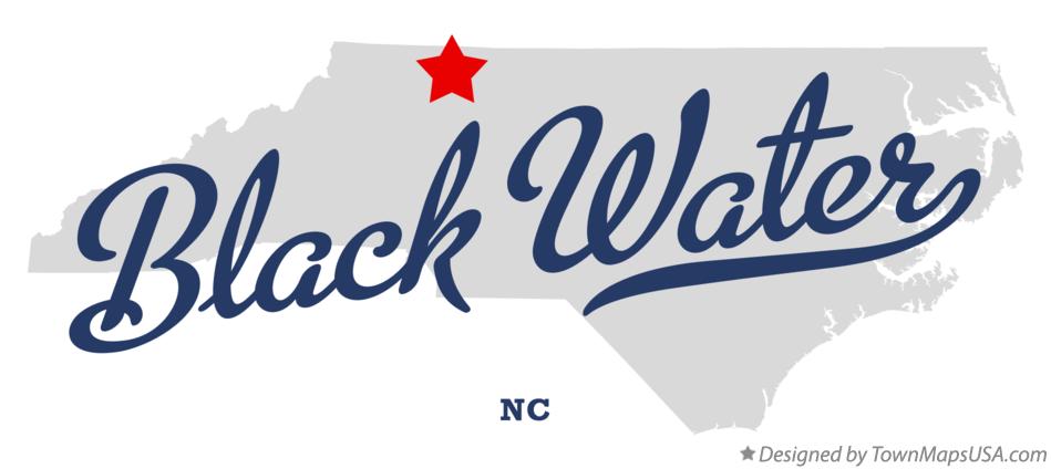 Map of Black Water North Carolina NC