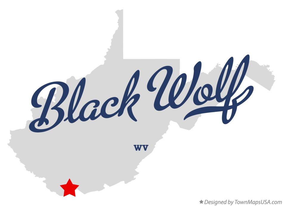 Map of Black Wolf West Virginia WV